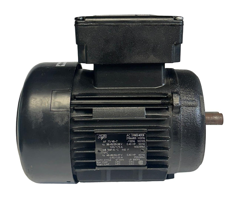 ATB AF 71/4B-7 / AF714B7 3-PHASE AC MOTOR 0.40HP 1725RPM MAX 480V MAX REPAIRED