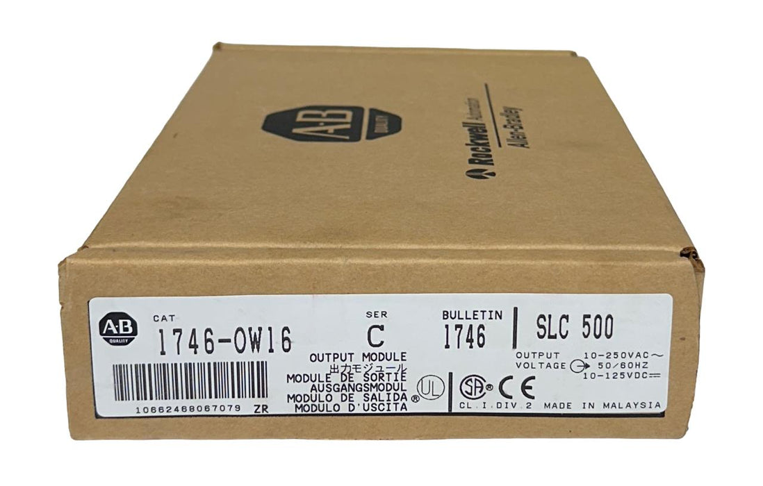 ALLEN BRADLEY 1746-OW16 /C SLC 500 16-PT RELAY OUTPUT MODULE 1746OW16 NSFS