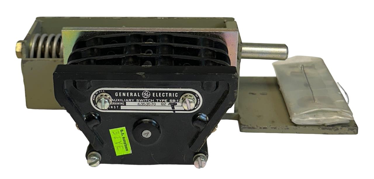 GENERAL ELECTRIC TYPE SB-12 / 6353570-G2 / 6353570 ROTARY AUXILIARY SWITCH NSNP