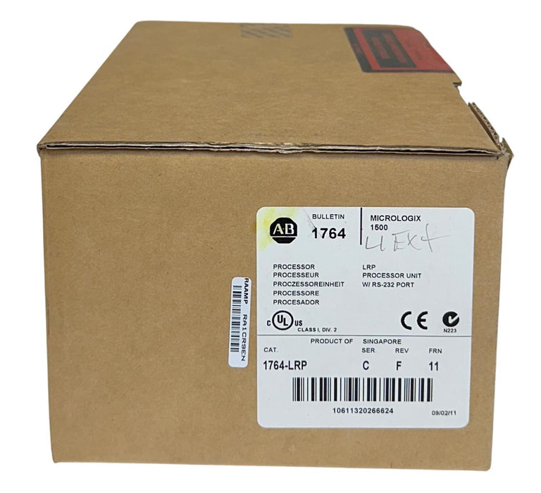 ALLEN BRADLEY 1764-LRP /C MicroLogix 1500 PROCESSOR MODULE W/ RS-232 PORT NSFS