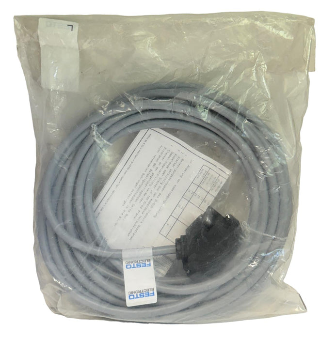 FESTO KMP3-25P-16-10 / 18625 CONNECTING CABLE 10M LENGTH 24VDC KMP325P1610 NSFS
