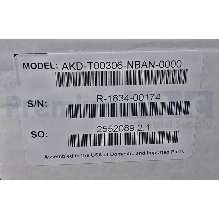 NEW KOLLMORGEN AKD-T00306-NBAN-0000 AKD ENET AC SERVO DRIVE 1.1kW/1100W NSMP