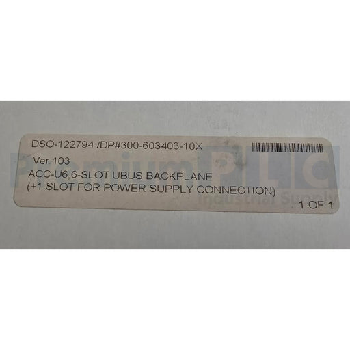 OMRON DELTA TAU ACC-U6 6-SLOTS UBUS BACKPLANE BOARD +1 P/S SLOT 300-603403-10X