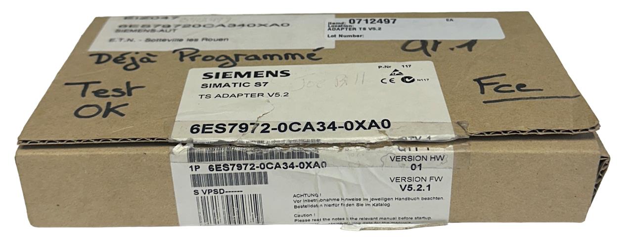 SIEMENS 6ES7972-0CA34-0XA0 / 6ES79720CA340XA0 SIMATIC S7 TS ADAPTER V5.2 NSMP