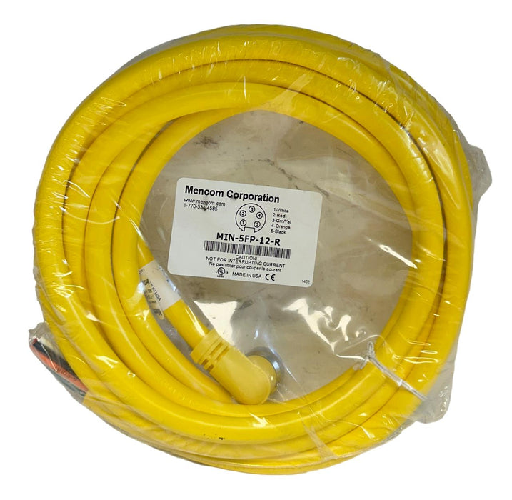 2 MENCOM CORPORATION MIN-5FP-12-R / MIN5FP12R MIN CORDSETS 5P 12FT FEMALE NSMP