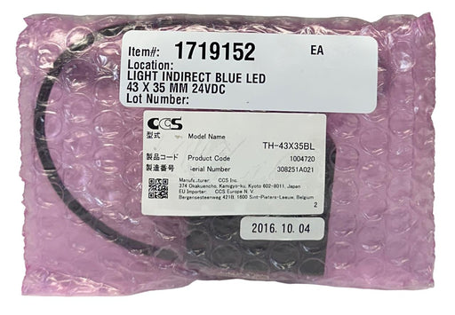 CCS TH-43X35BL / TH43X35BL BLUE LED LIGHT 24VDC 43x35mm INDIRECT 1004720 NSMP