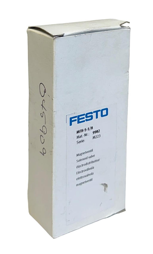 FESTO MFH-5-1/8 / 9982 MFH SERIES SOLENOID VALVE 5/2 MONOSTABLE MFH518 NSMP