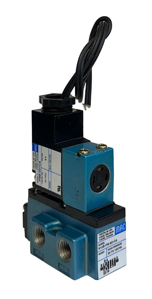 MAC 912B-PM-501CA / 912BPM501CA SOLENOID VALVE 24VDC COIL PME-501CA NSNP