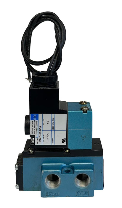 MAC 912B-PM-501CA / 912BPM501CA SOLENOID VALVE 24VDC COIL PME-501CA NSNP