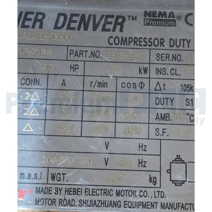 GARDNER-DENVER CHAMPION L15 / CL15 20HP ROTARY SCREW AIR COMPRESSOR W/GSRN DRYER