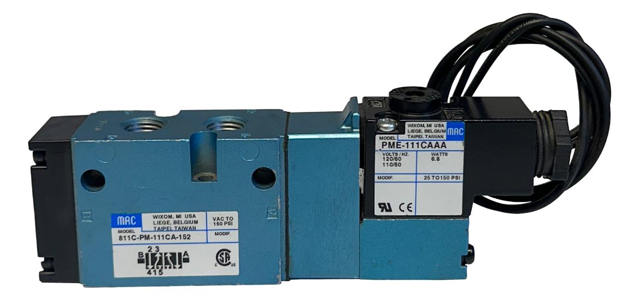MAC 811C-PM-111CA-152 / 811CPM111CA152 SOLENOID VALVE PME-111CAAA 110/120V NSNP