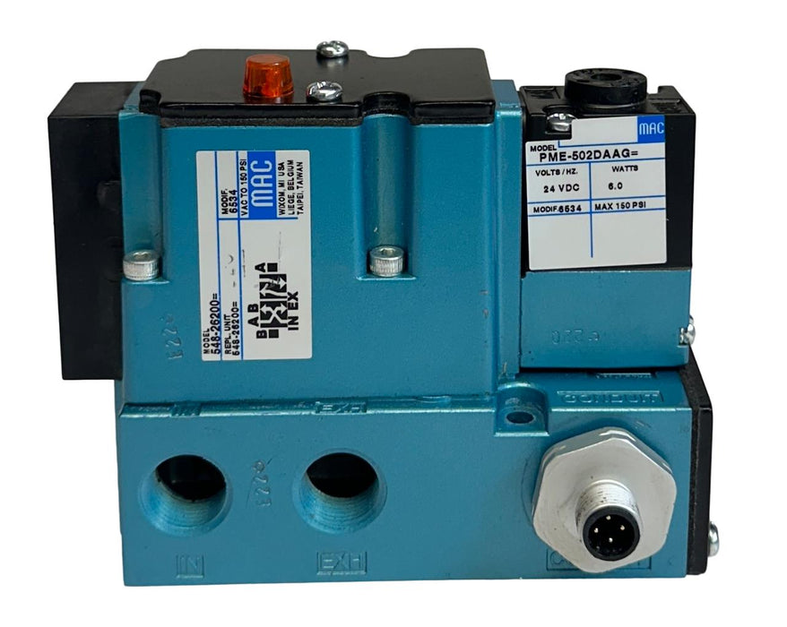 MAC 548-26200= / 548-26200 / 54826200 SOLENOID VALVE PME-502DAAG 24VDC COIL NSNP