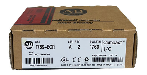 ALLEN BRADLEY 1769-ECR /A CompactLogix RIGHT END CAP / TERMINATOR NSFS