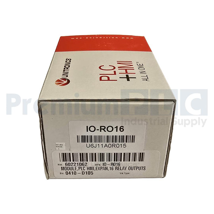 NEW UNITRONICS IO-RO16 / IORO16 I/O EXPANSION MODULE 16 -OUTS 24VDC NSMP