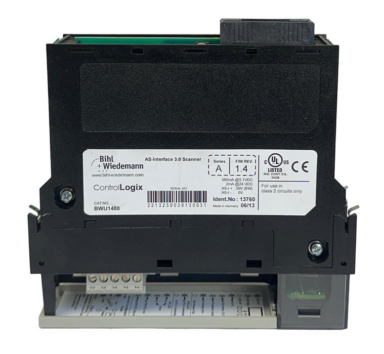 BIHL+WIEDEMANN BWU1488 /A ControlLogix AS-Interface 3.0 SCANNER 13760 NSMP