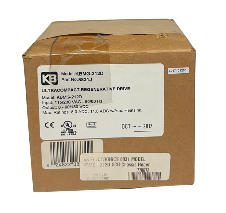 KB ELECTRONICS KBMG-212D / 8831J ULTRACOMPACT REGENERATIVE DRIVE 115/230VAC NSMP