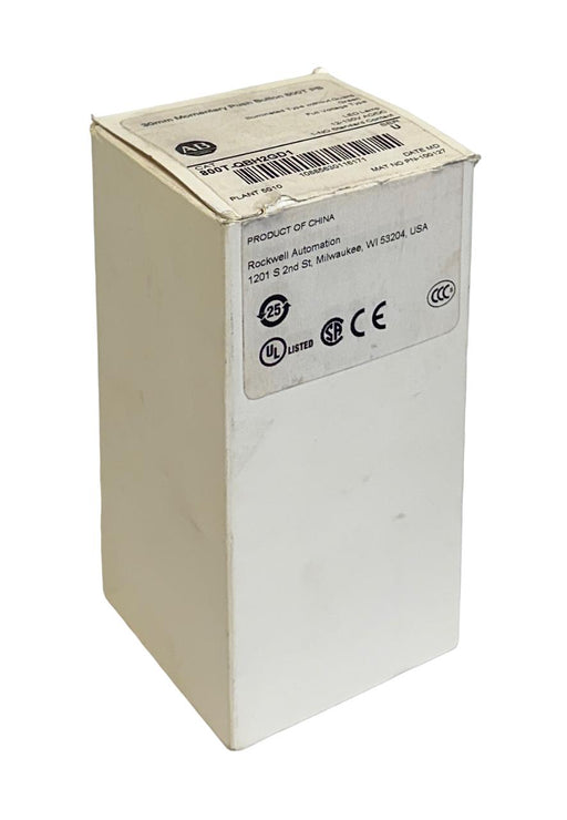 ALLEN BRADLEY 800T-QBH2GD1 /U 30mm MOMENTARY PUSH BUTTON GREEN 12-130VAC/DC NSMP