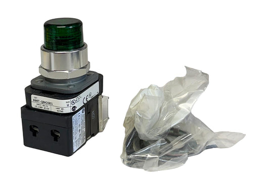 ALLEN BRADLEY 800T-QBH2GD1 /U 30mm MOMENTARY PUSH BUTTON GREEN 12-130VAC/DC NSMP