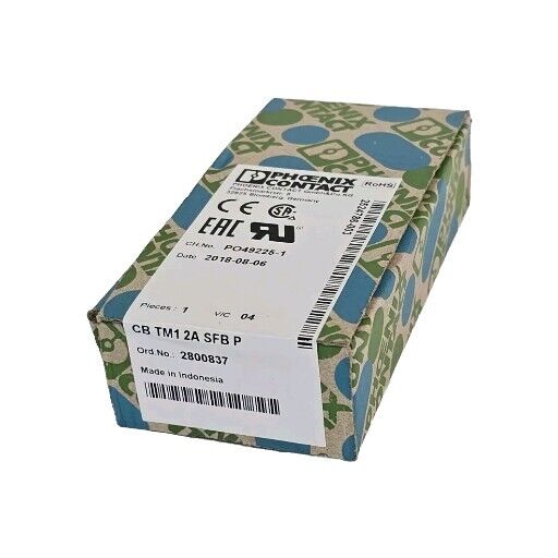 NEW SEALED PHOENIX CONTACT CB TM1 2A SFB P THERMOMAGNETIC DEVICE CIRCUIT BREAKER