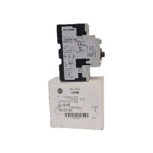 NIB ALLEN BRADLEY 140M-C2E-B63 MOTOR PROTECTOR / CIRCUIT BREAKER SER. C