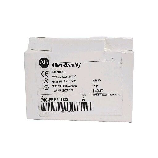 NIB ALLEN BRADLEY 700-FEB1TU22 TIMER OFF-DELAY 700FEB1TU22 SER. A