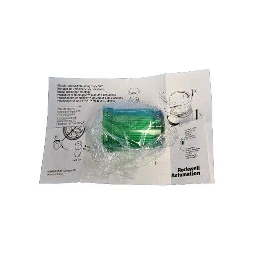 NIB ALLEN BRADLEY 855E-24TL3 STEADY LED GREEN 855E24TL3 SER. A