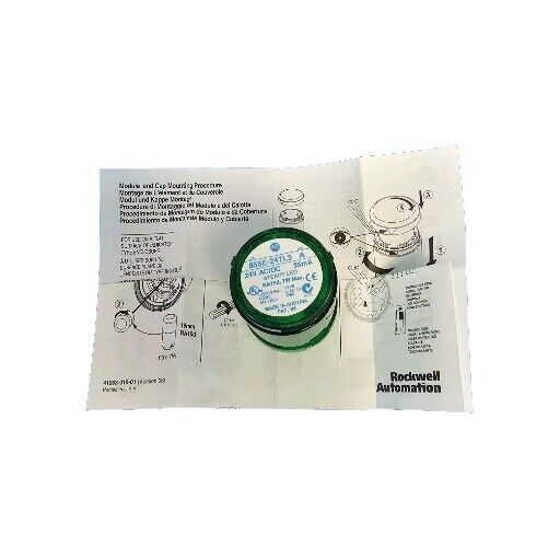 NIB ALLEN BRADLEY 855E-24TL3 STEADY LED GREEN 855E24TL3 SER. A
