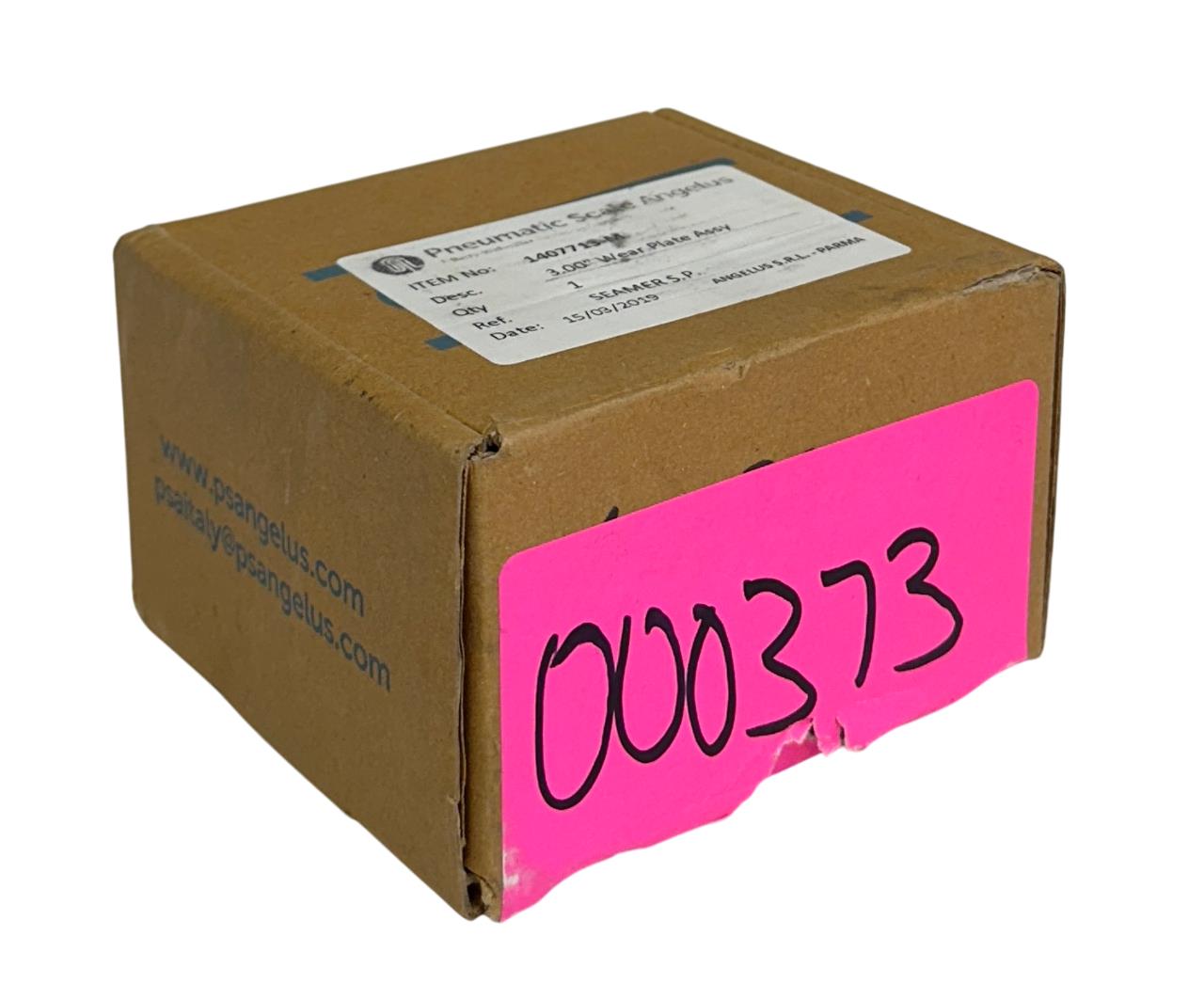 PNEUMATIC SCALE ANGELUS 1407713-M / 1407713M WEAR PLATE ASSEMBLY 3'' SEAMER NSMP