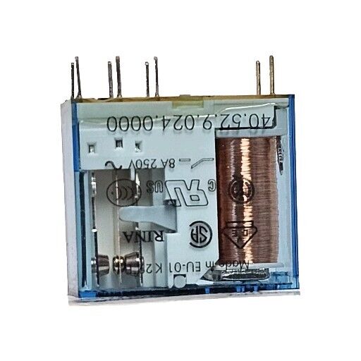 BOX OF 10 NEW FINDER 40.52.9.024.0000 MINIATURE P.C.B RELAYS 405290240000