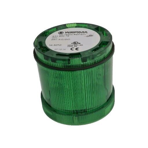 NIB WERMA SIGNALTECHNIK 64420075 LED PERM, LIGHT ELEMENT 24VAC/DC GREEN