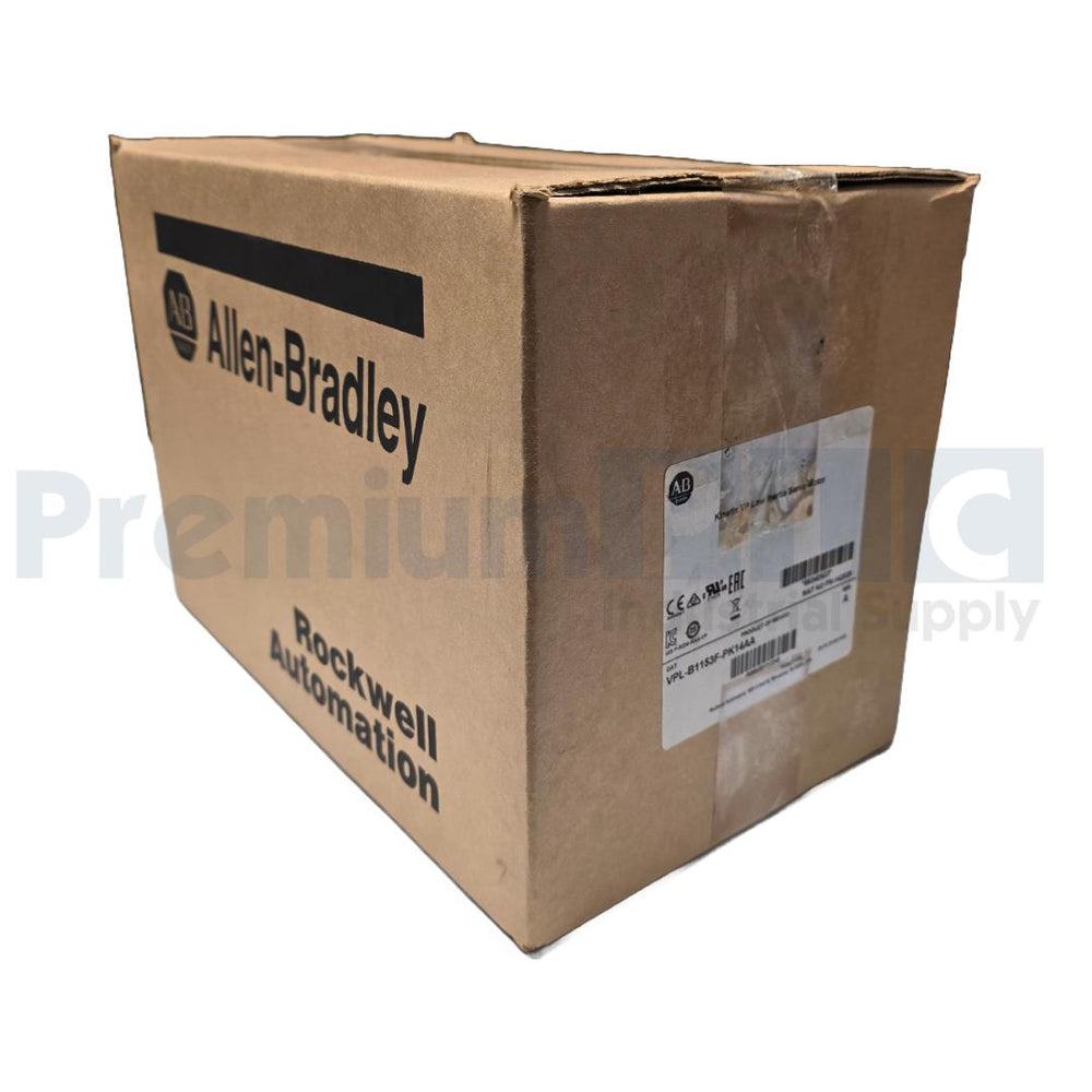 ALLEN BRADLEY VPL-B1153F-PK14AA /A KINETIX VP LOW INERTIA SERVO MOTOR 480V NSFS