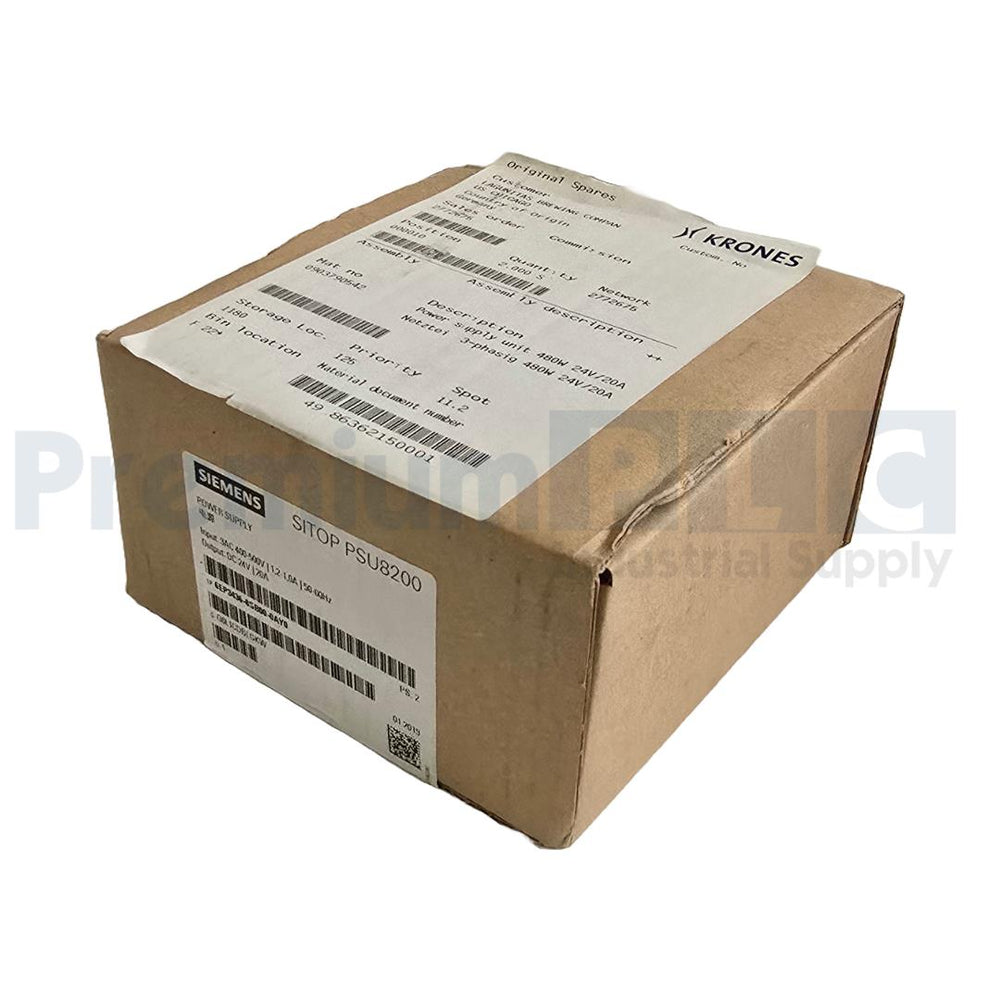 SIEMENS 6EP3436-8SB00-0AY0 POWER SUPPLY 480W 24V/20A KRONES 0903790542 NSFS