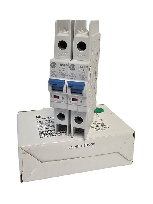 NIB ALLEN BRADLEY 1489-M1D020 CIRCUIT BREAKER SER. D (BOX OF 2)