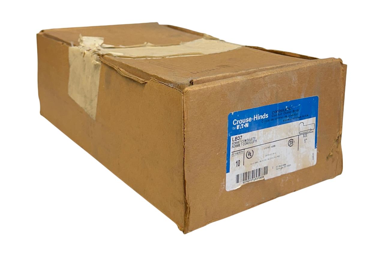 10 EATON CROUSE-HINDS LB37 FORM 7 CONDULETS 1'' CONDUIT BODY (BOX OF 10) NSMP