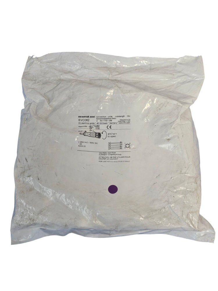 NEW IFM EFECTOR ADOGH040MSS0015H04 CONNECTING CABLE WITH SOCKET EVC082