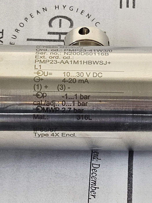NIB ENDRESS + HAUSER CERABAR PMP23 PRESSURE TRANSMITTER PMP23-41W3/0