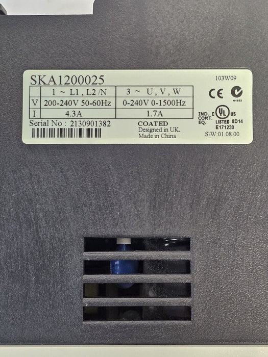 CONTROL TECHNIQUES SKA1200025 COMMANDER SK