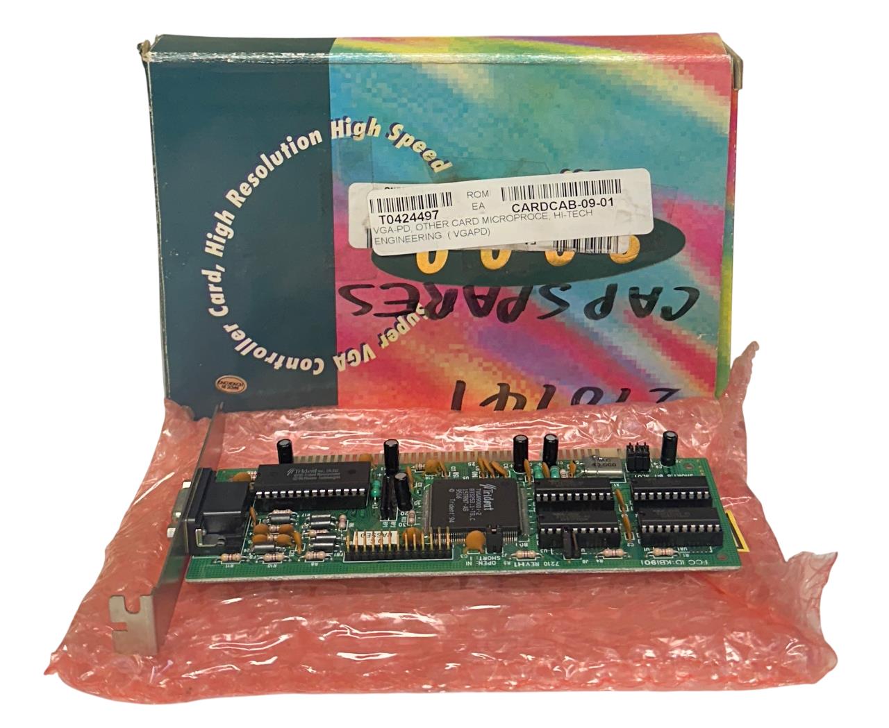 TRIDENT TVGA9000i-2 / TVGA9000i SUPER VGA CONTROLLER CARD 512KB KBI90I NSMP