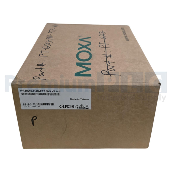 MOXA PT-G503-PHR-PTP-WV GIGABIT MANAGED REDUNDANCY BOX 10/100/1000BaseT(X) NSMP