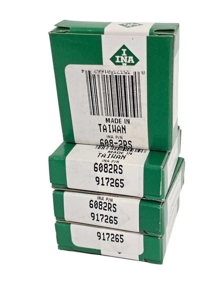 LOT OF 4 NIB INA 6082RS BALL BEARINGS