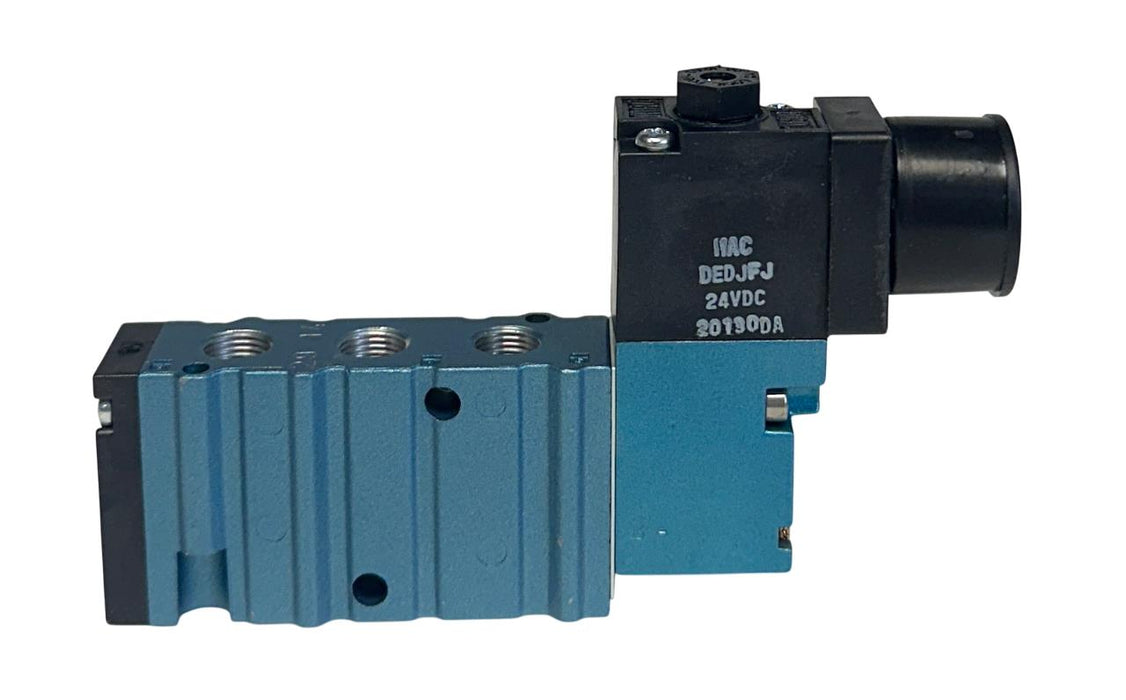 HEUFT MAC HPP100024ST SOLENOID VALVE 24VDC COIL DEDJFJ 25-120PSI NSNP