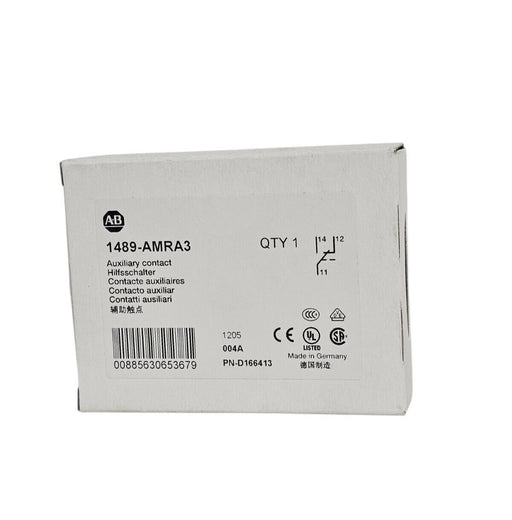 NIB ALLEN BRADLEY 1489-AMRA3 AUXILIARY CONTACT 1489AMRA3