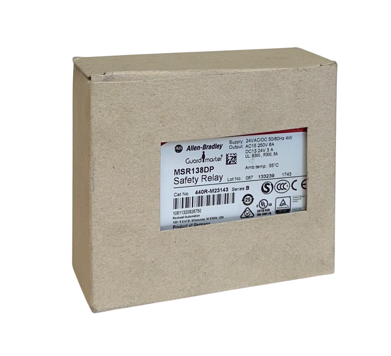 ALLEN BRADLEY 440R-M23143 /B Guardmaster SAFETY RELAY Minotaur MSR138DP NSMP