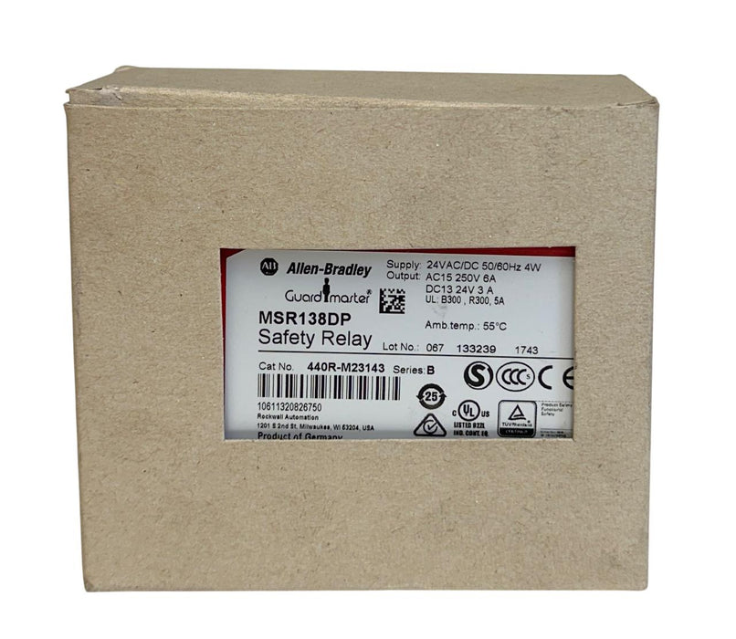 ALLEN BRADLEY 440R-M23143 /B Guardmaster SAFETY RELAY Minotaur MSR138DP NSMP