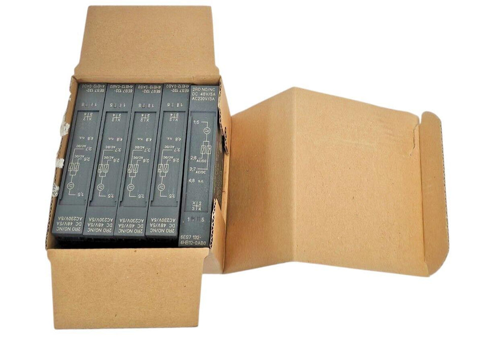 NEW SIEMENS 6ES7132-4HB12-0AB0 RELAY OUTPUT MODULES 6ES71324HB120AB0 (5/PACK)