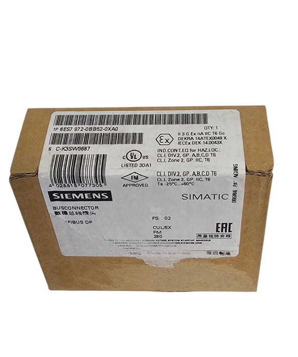 F/S SIEMENS 6ES7 972-0BB52-0XA0 / 6ES79720BB520XA0 SIMATIC PROFIBUS CONNECTOR