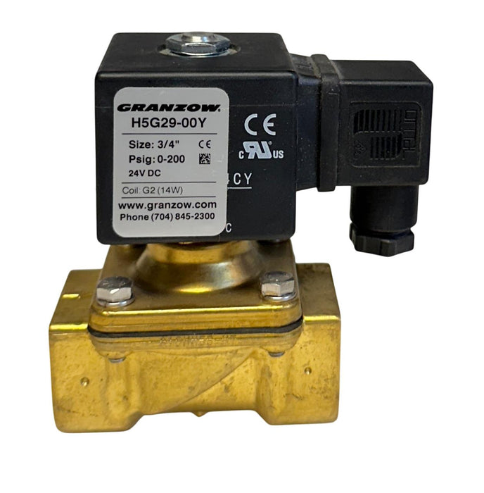 GRANZOW H5G29-00Y / H5G2900Y SOLENOID VALVE 3/4'' 0-200PSIG 24VDC 14W COIL NSMP
