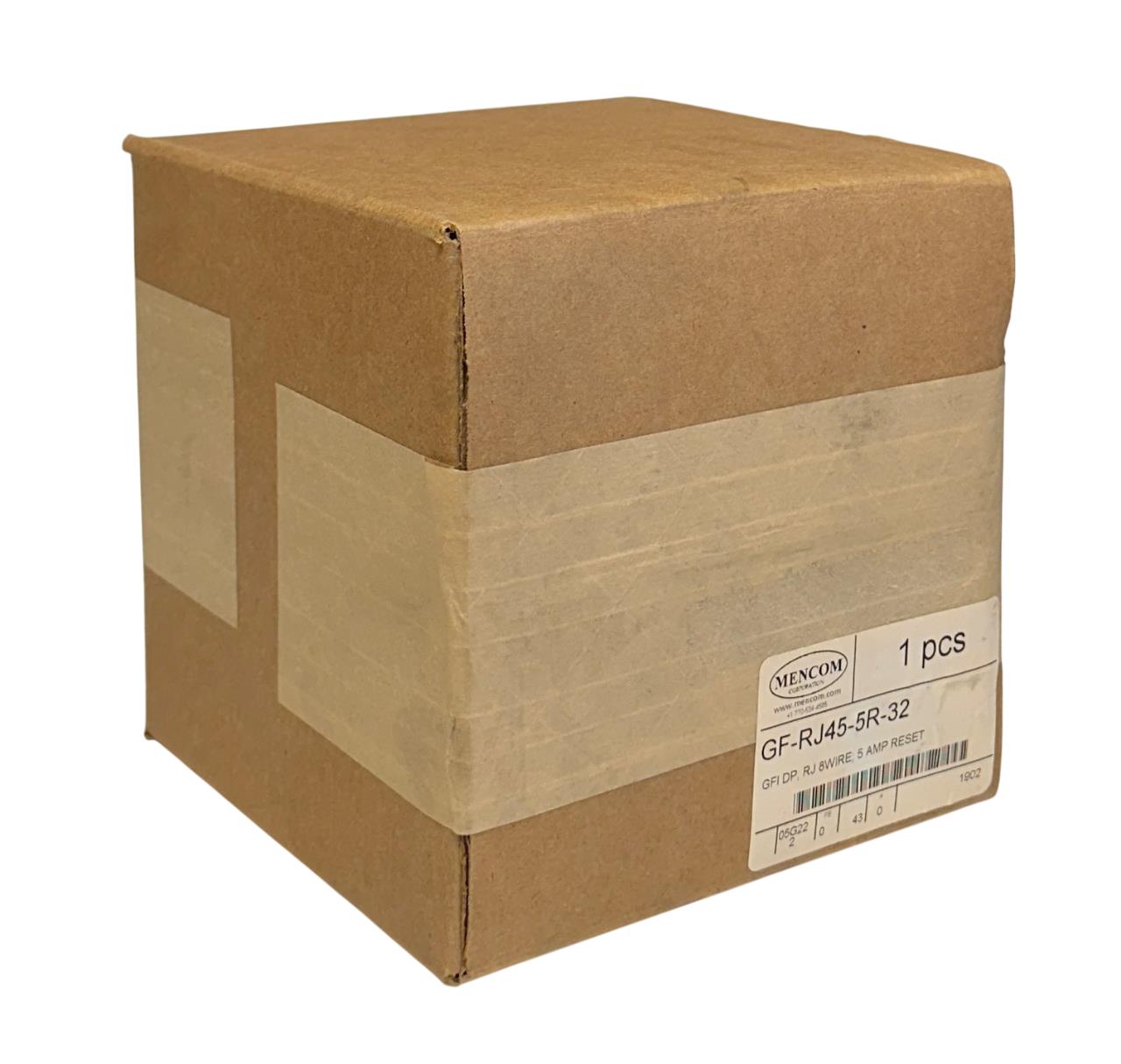 MENCOM GF-RJ45-5R-32 / GFRJ455R32 GFI DP RJ 8WIRE 5 AMP RESET CONNECTOR NSFS