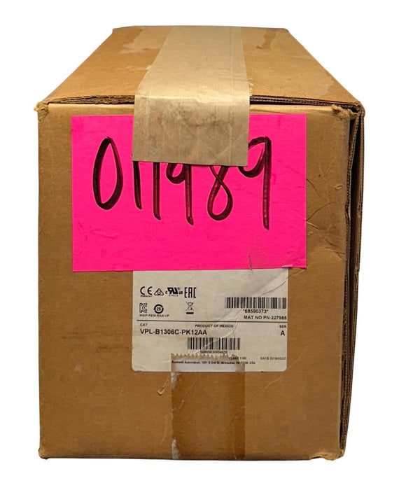 ALLEN BRADLEY VPL-B1306C-PK12AA /A Kinetix VPL LOW INERTIA SERVO MOTOR 480V NSMP