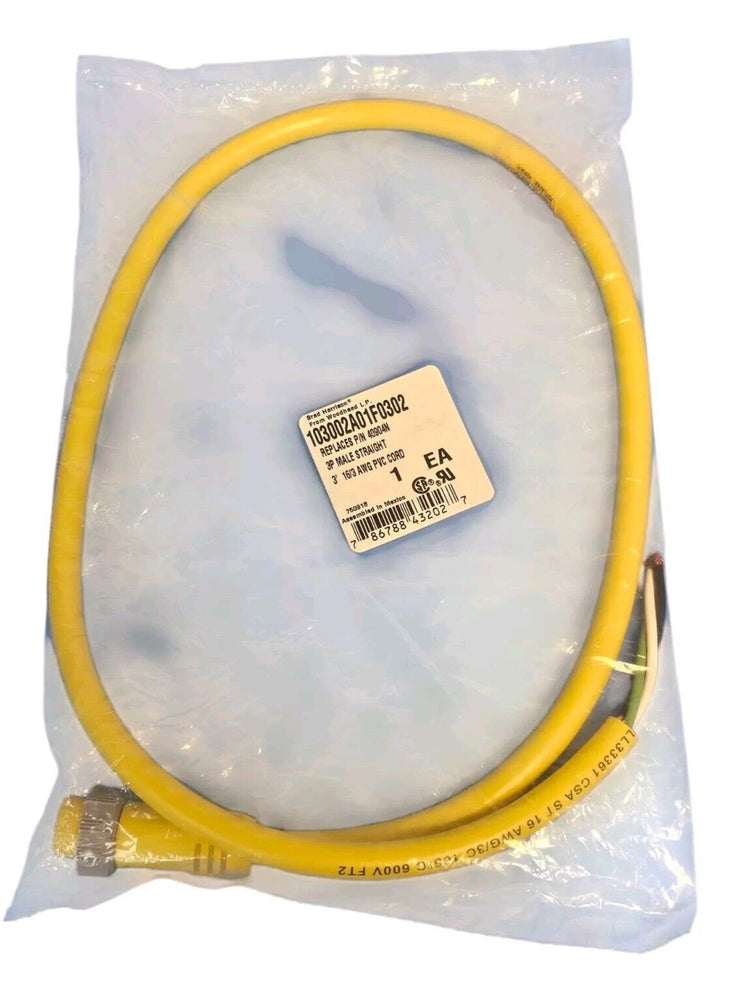 NEW BRAD HARRISON 103002A01F0302 CORDSET 3P MALE STRAIGHT